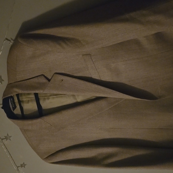 Jos. A. Bank Suit Coat pleated sport coat Jacket Blazer Silk Camel Djerf Avenue - Picture 3 of 14